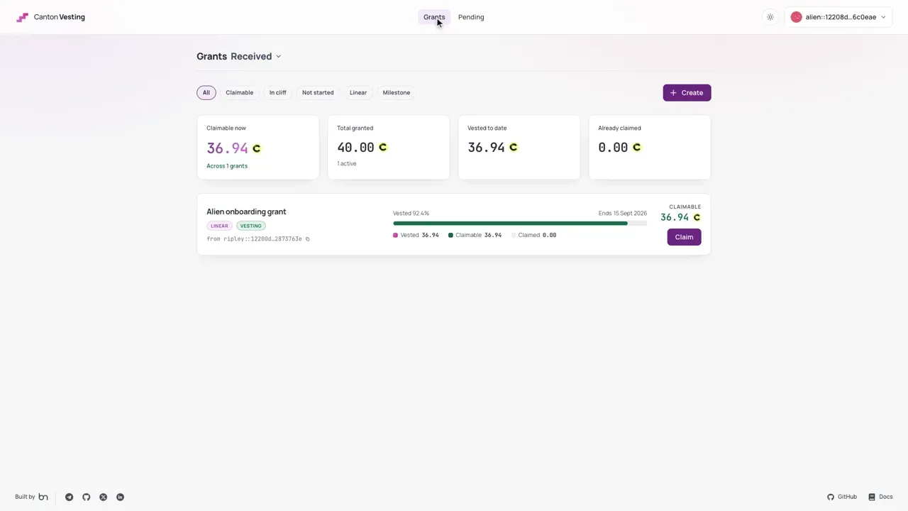 Demo dApp walkthrough preview